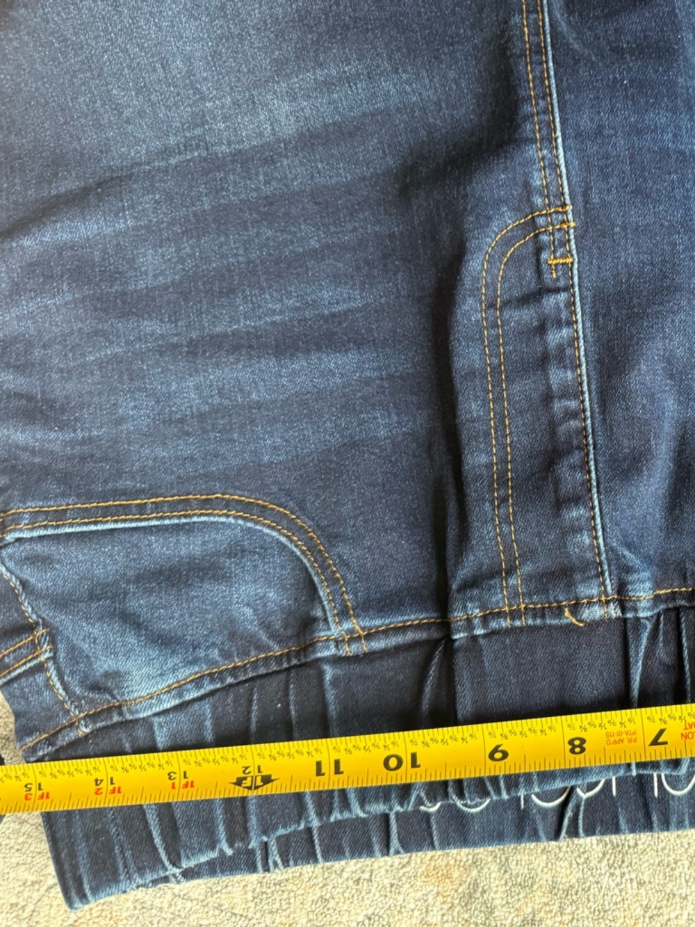 Nuggles Classic Dark Blue Denim Pencil Skirt - Picture 6 of 9